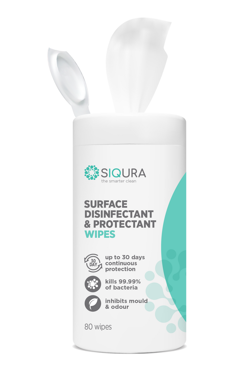 Siqura Surface Disinfectant & Protectant Wipes